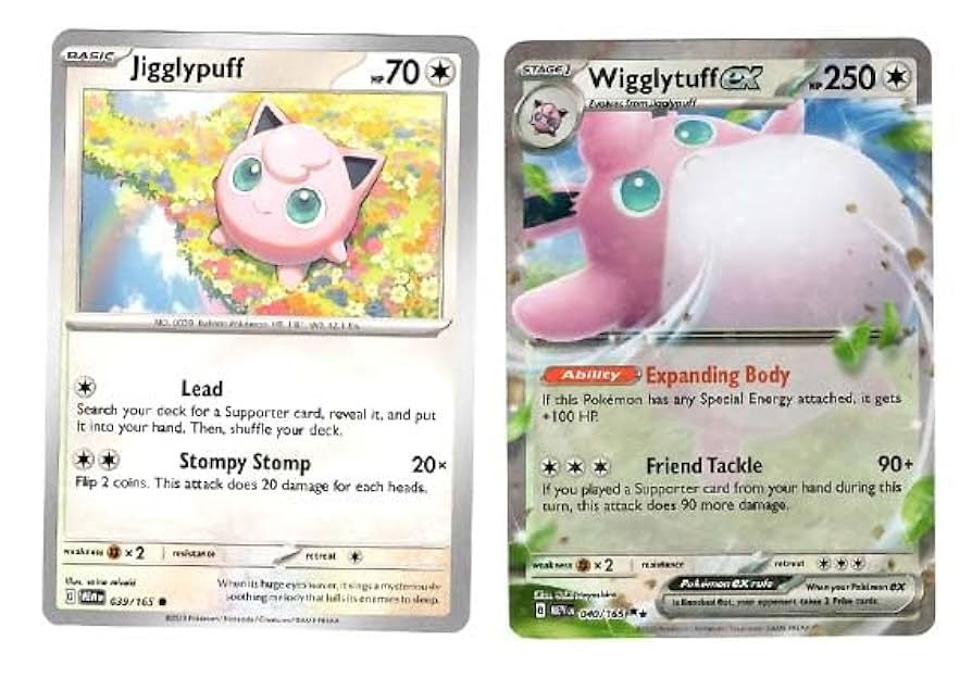 Amazon.com: Wigglytuff ex 040/165 - Pokemon 151 - Double